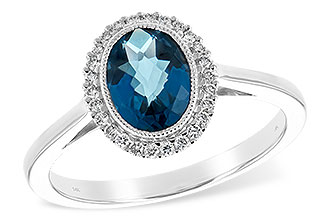 A243-83027: LDS RG 1.27 LONDON BLUE TOPAZ 1.42 TGW