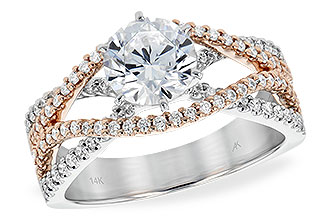 B238-36672: LDS SEMI DIA RG .53 TW