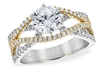 B238-36672: LDS SEMI DIA RG .53 TW