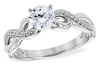 B241-16681: LDS SEMI DIA RG .09 TW