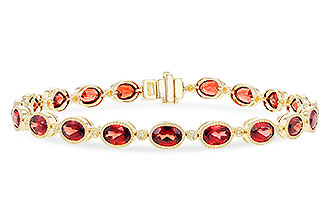 B328-38518: BRACELET 9.22 TW GARNET 9.26 TGW