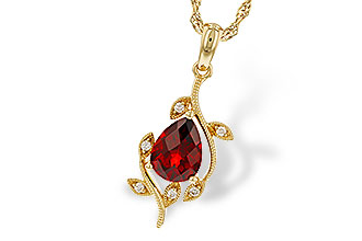 B329-33936: NECKLACE 1.34 GARNET 1.39 TGW (8X6MM GAR)
