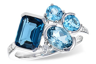 D327-52136: LDS RG 3.08 BLUE TOPAZ TW 3.15 TGW