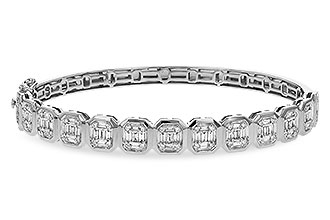 E329-27617: BANGLE .81 TW BAGUETTE 1.00 TW