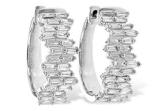 F244-77626: EARR .70 TW BAGUETTE DIAS