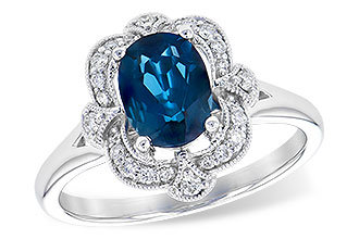 F327-52126: LDS RG 1.35 LONDON BLUE TOPAZ 1.50 TGW