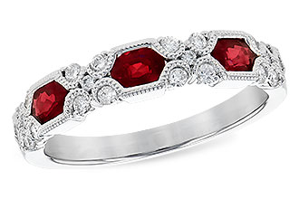 G327-49381: LDS WED RG .74 RUBY 1.00 TGW (4x3MM RUBY)