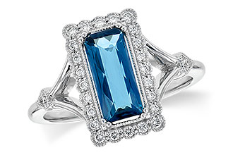 H244-78535: LDS RG 1.58 LONDON BLUE TOPAZ 1.75 TGW
