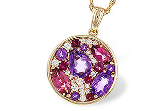 H329-33999: NECK 1.83 TW SEMI-PRECIOUS (P.TOUR, AMY) 2.00 TGW