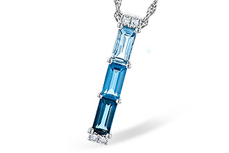 K327-48508: NECK 1.26 BLUE TOPAZ 1.30 TGW