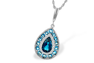 L244-76708: NECK 2.55 TW BLUE TOPAZ 2.65 TGW