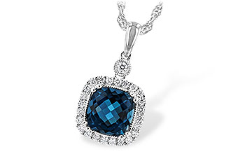 M243-83008: NECK 1.63 LONDON BLUE TOPAZ 1.80 TGW (7MM LBT)