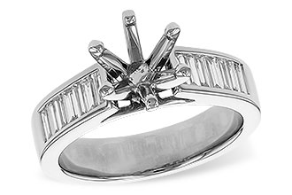 M329-27608: LDS SEMI DIA RG .50 TW BAGUETTES